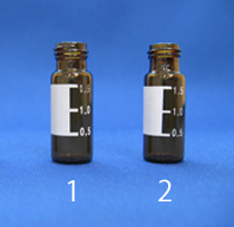 スクリューガラスバイアル　9mm：ショートスレッド 規格サイズ：12x32mm　アンバーガラスバイアルシリーズ